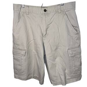 Lee dungaree’s men’s 32W tan khaki cargo Bermuda Safari outdoor camping shorts ￼